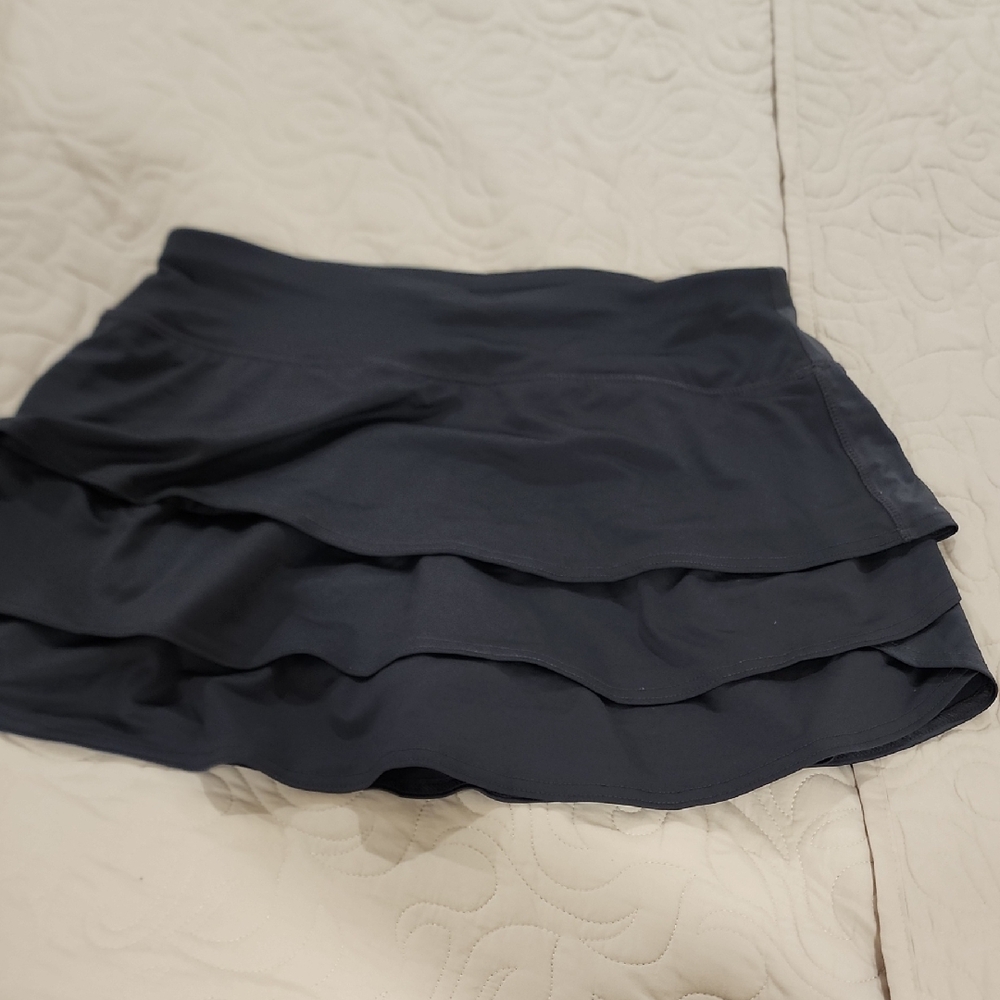 Athleta Black Tiered Mini Skirt